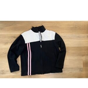 Lightweight sweater jacket Casual Streetwear Size Large - Black White Pink